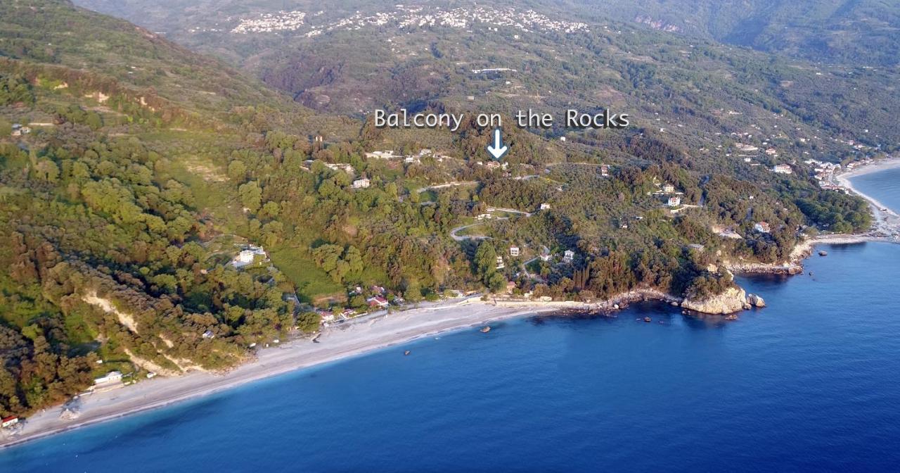 Balcony On The Rocks Villa Agioi Saranta Luaran gambar